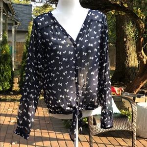 The Limited sheer blouse